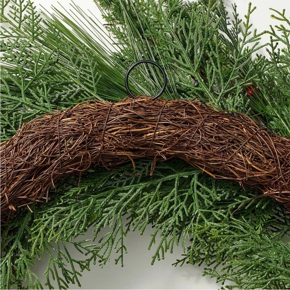 Threshold designed with Studio McGee 30" Christmas Wreath Red/Green - Picture 4 of 4